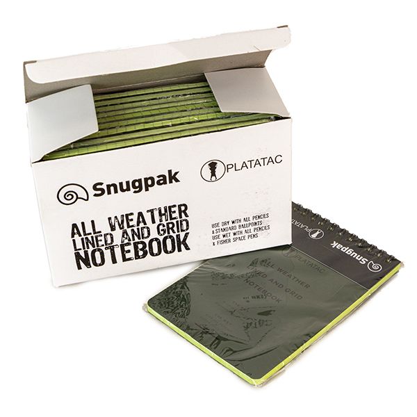 Platatac All Weather Lined & Grid Notebook Olive - Platatac