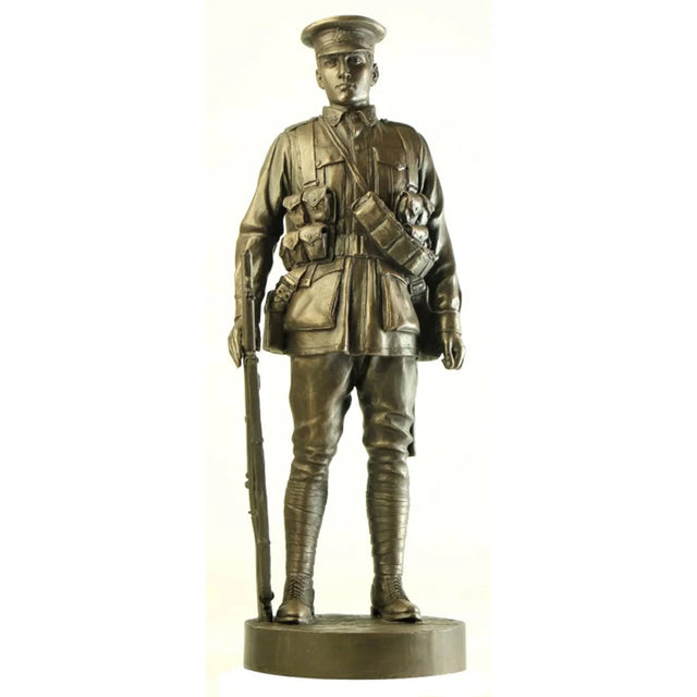 Naked Army "AIF Trooper Gallipoli 1915" Cold-Cast Bronze Figurine - Platatac