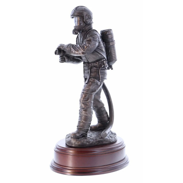 Ballantynes British Fire and Rescue Service, Male Firefighter, the Branch, Bronze Statue - Platatac