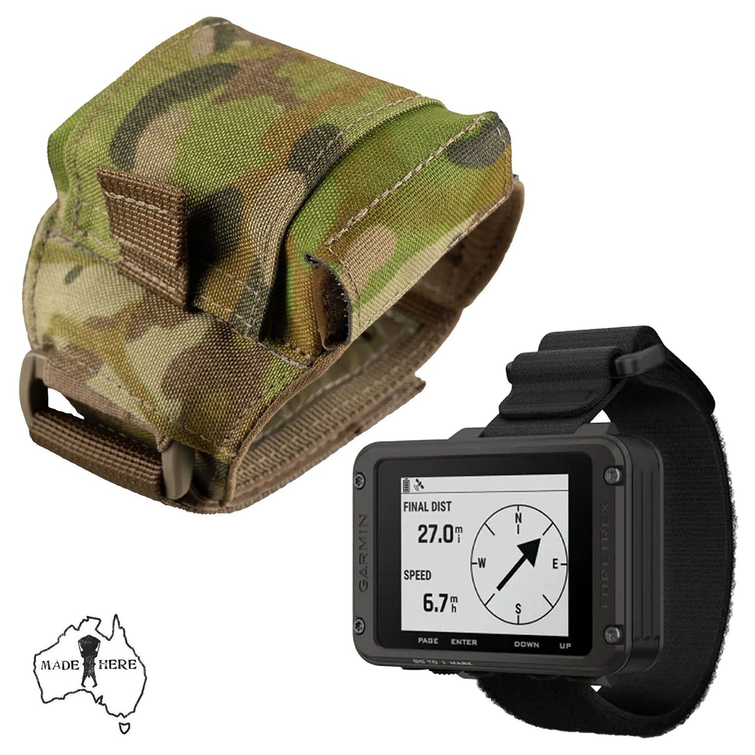 Garmin Foretrex 801 & Platatac TFP GPS Wrist Pouch Bundle
