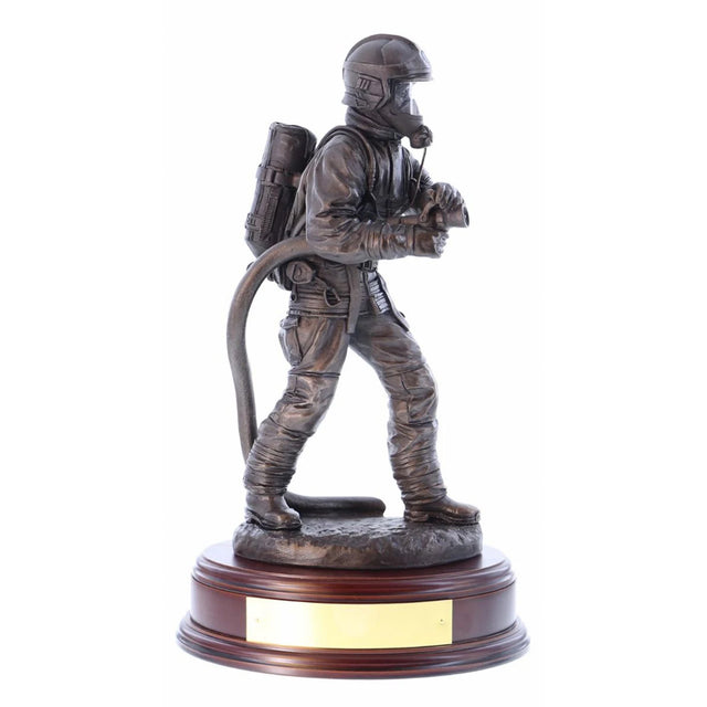 Ballantynes British Fire and Rescue Service, Male Firefighter, the Branch, Bronze Statue - Platatac