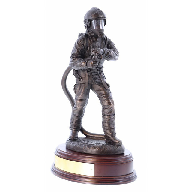 Ballantynes British Fire and Rescue Service, Male Firefighter, the Branch, Bronze Statue - Platatac