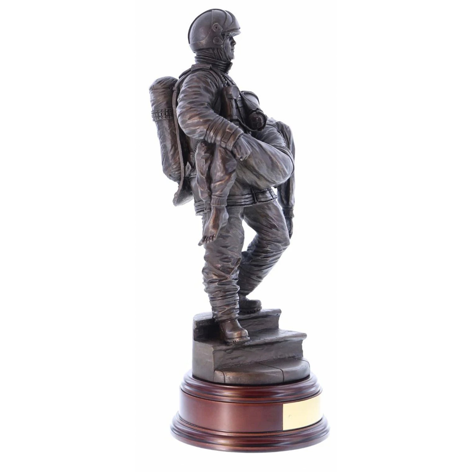 Ballantynes British Fire and Rescue Service, Modern Saved Firefighter, Bronze Statue - Platatac