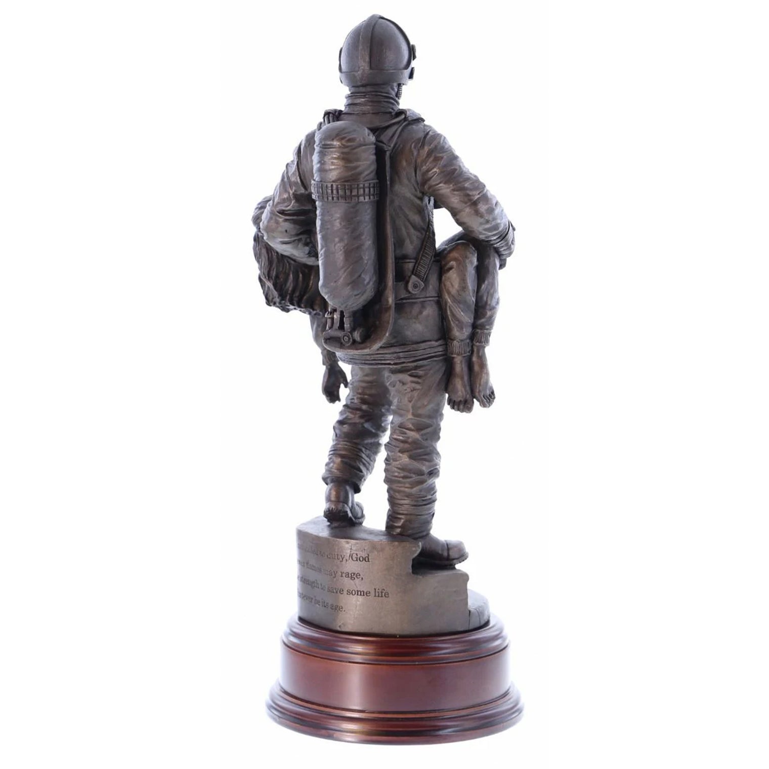 Ballantynes British Fire and Rescue Service, Modern Saved Firefighter, Bronze Statue - Platatac