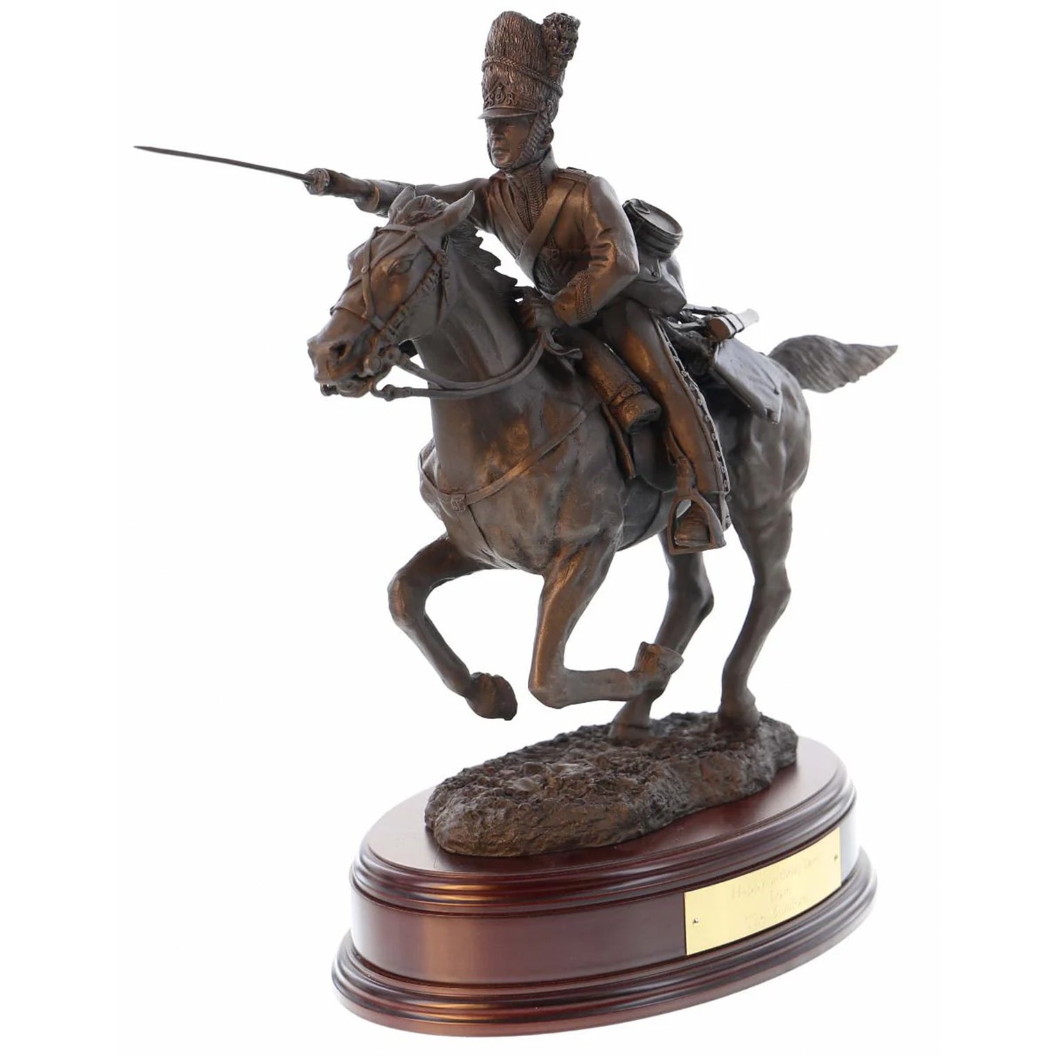 Ballantynes Royal Scots Greys Charge at Waterloo, 1815, Bronze Statue - Platatac