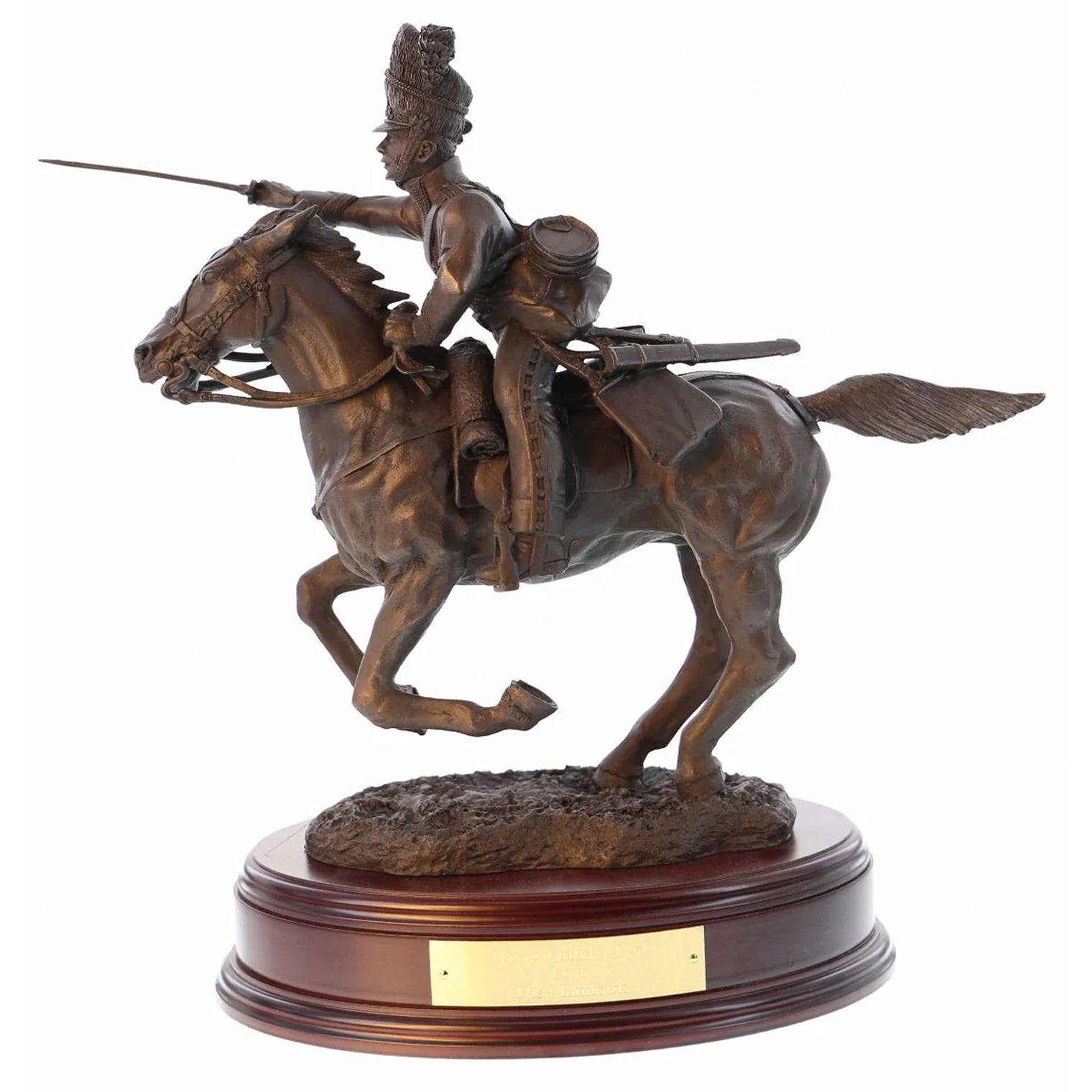 Ballantynes Royal Scots Greys Charge at Waterloo, 1815, Bronze Statue - Platatac