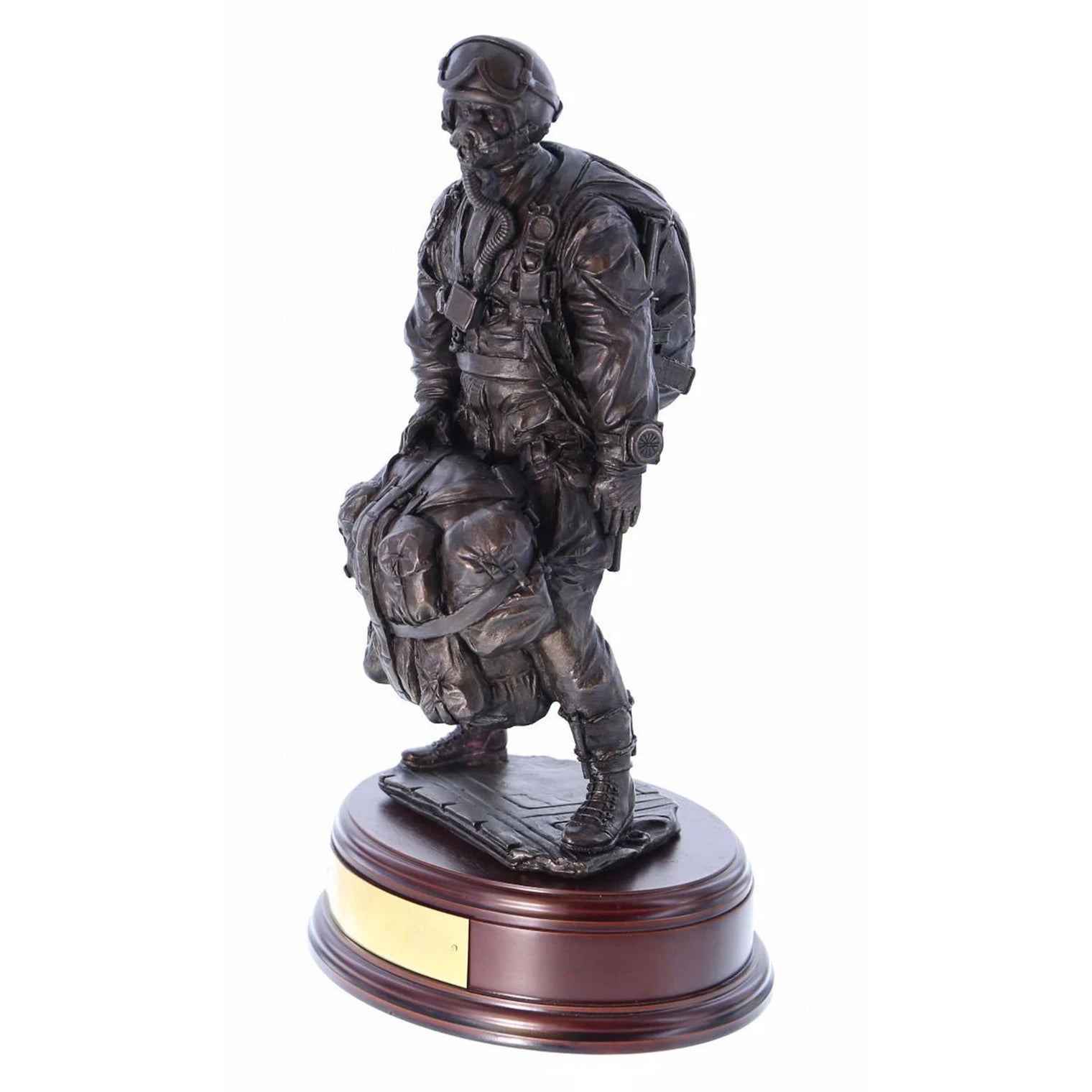 Ballantynes Special Forces HALO Military Freefall Parachutist, Bronze Statue - Platatac