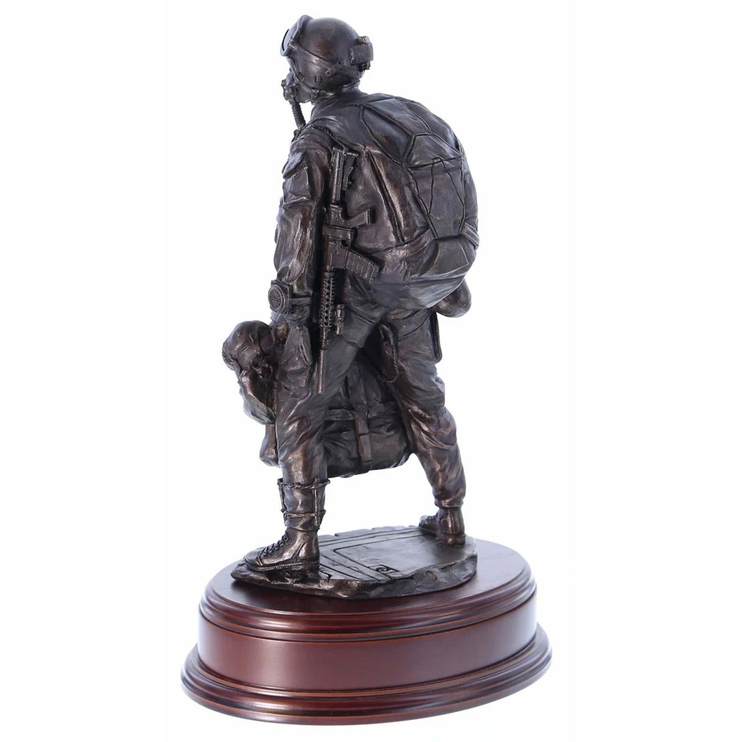 Ballantynes Special Forces HALO Military Freefall Parachutist, Bronze Statue - Platatac