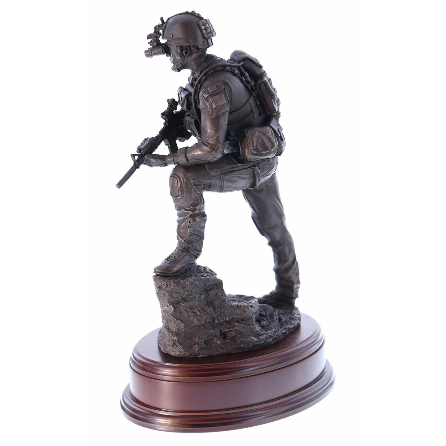 Ballantynes Special Forces Trooper on Night Operations, Bronze Statue - Platatac