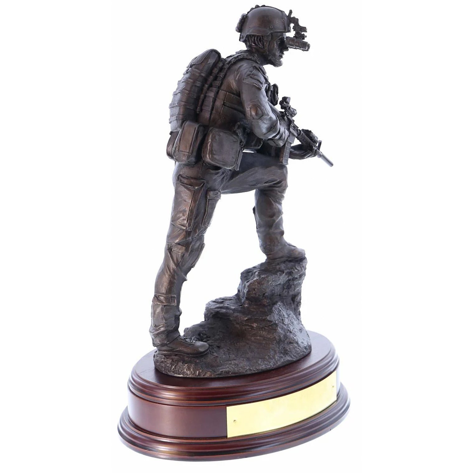 Ballantynes Special Forces Trooper on Night Operations, Bronze Statue - Platatac