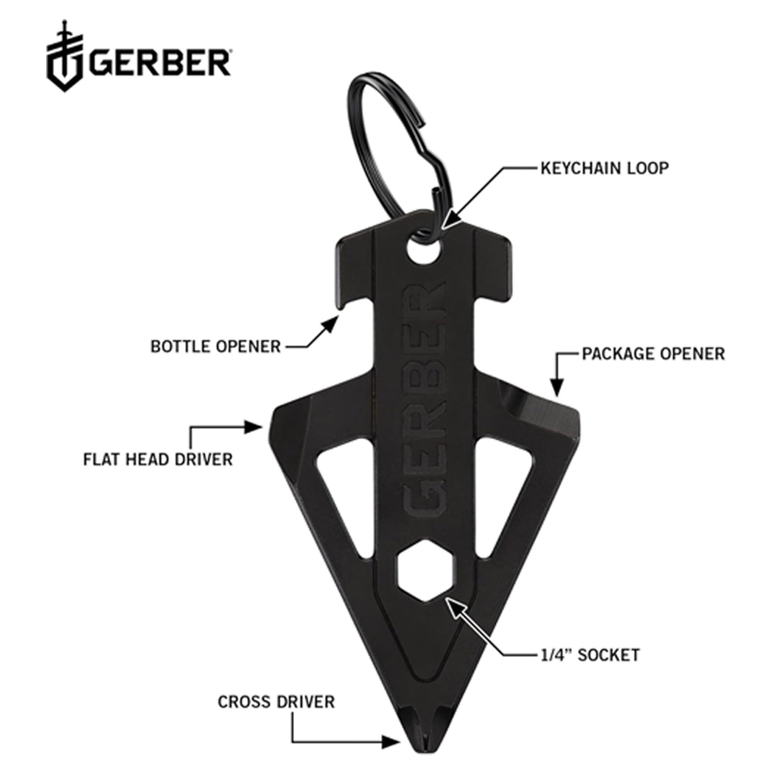 Gerber Broadhead Keychain - Platatac