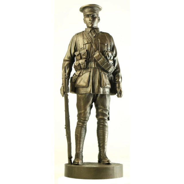 Naked Army "AIF Trooper Gallipoli 1915" Cold - Cast Bronze Figurine - Platatac