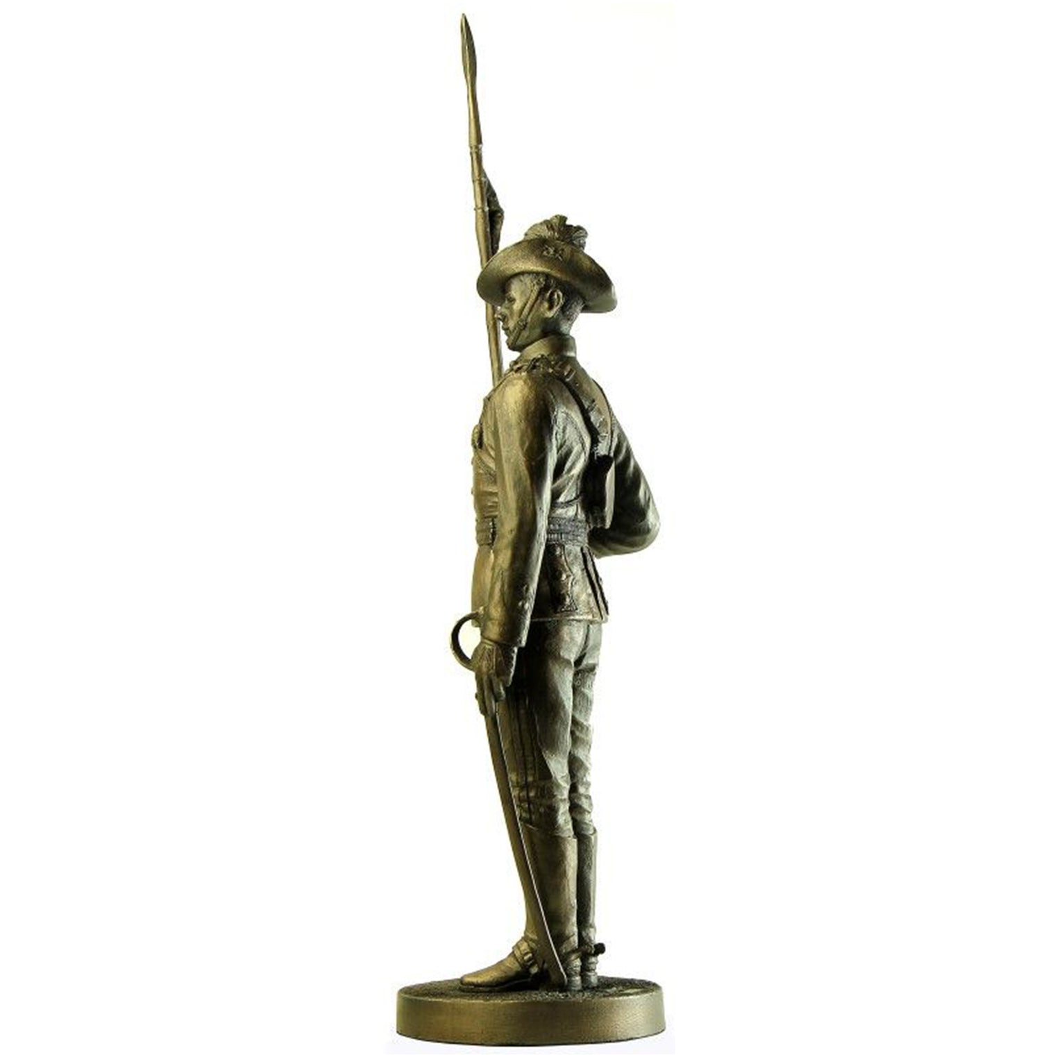 Naked Army "NSW Lancer 1901" Cold - Cast Bronze Figurine - Platatac