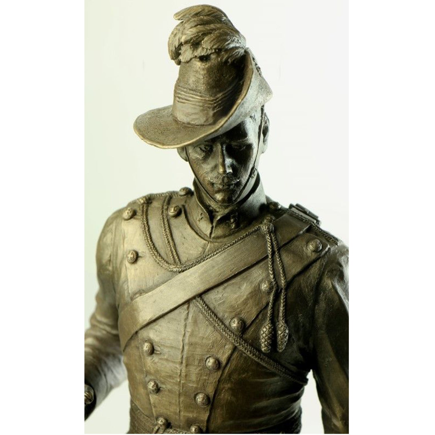 Naked Army "NSW Lancer 1901" Cold - Cast Bronze Figurine - Platatac