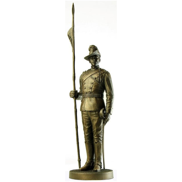 Naked Army "NSW Lancer 1901" Cold - Cast Bronze Figurine - Platatac