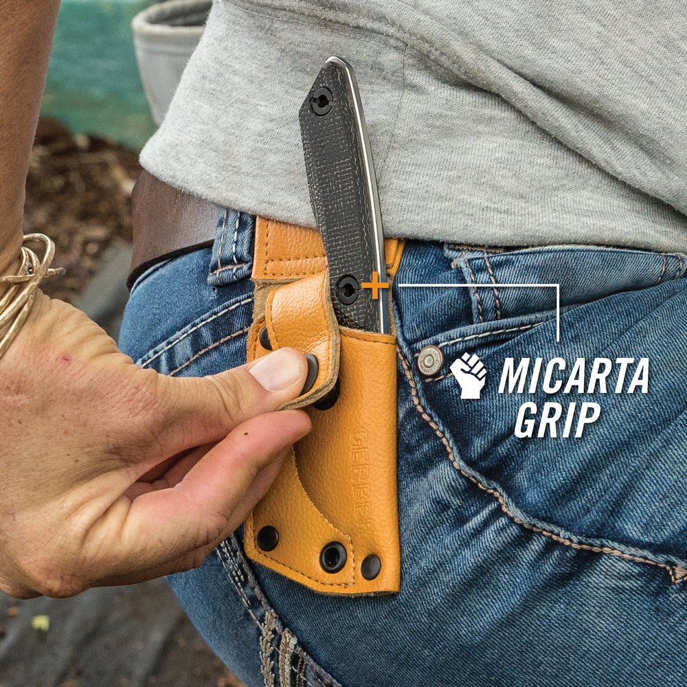 Gerber Stowe Micarta, Fixed Blade Knife - Platatac