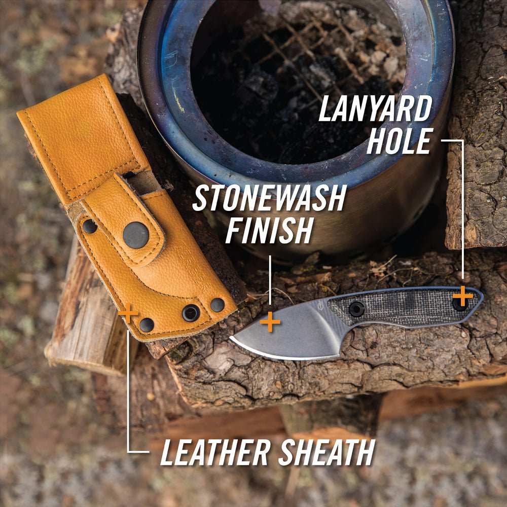 Gerber Stowe Micarta, Fixed Blade Knife - Platatac