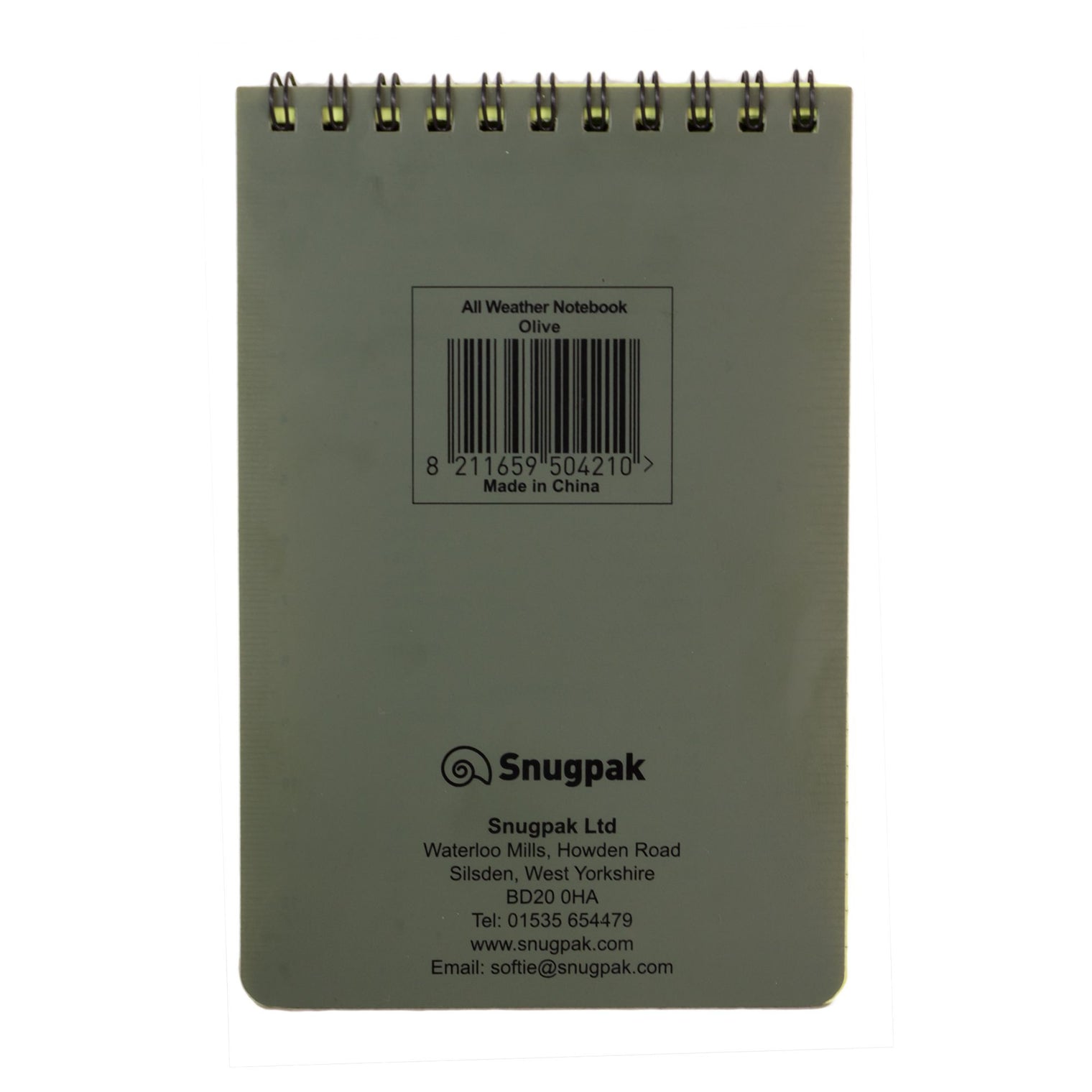 Platatac All Weather Lined & Grid Notebook Olive - Platatac