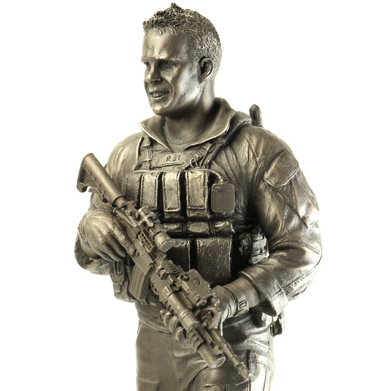 Naked Army/Cams Cause 'BAIRD VC MG' Cold - Cast Bronze Figurine - Platatac