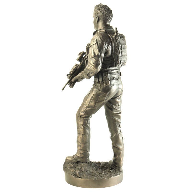 Naked Army/Cams Cause 'BAIRD VC MG' Cold - Cast Bronze Figurine - Platatac