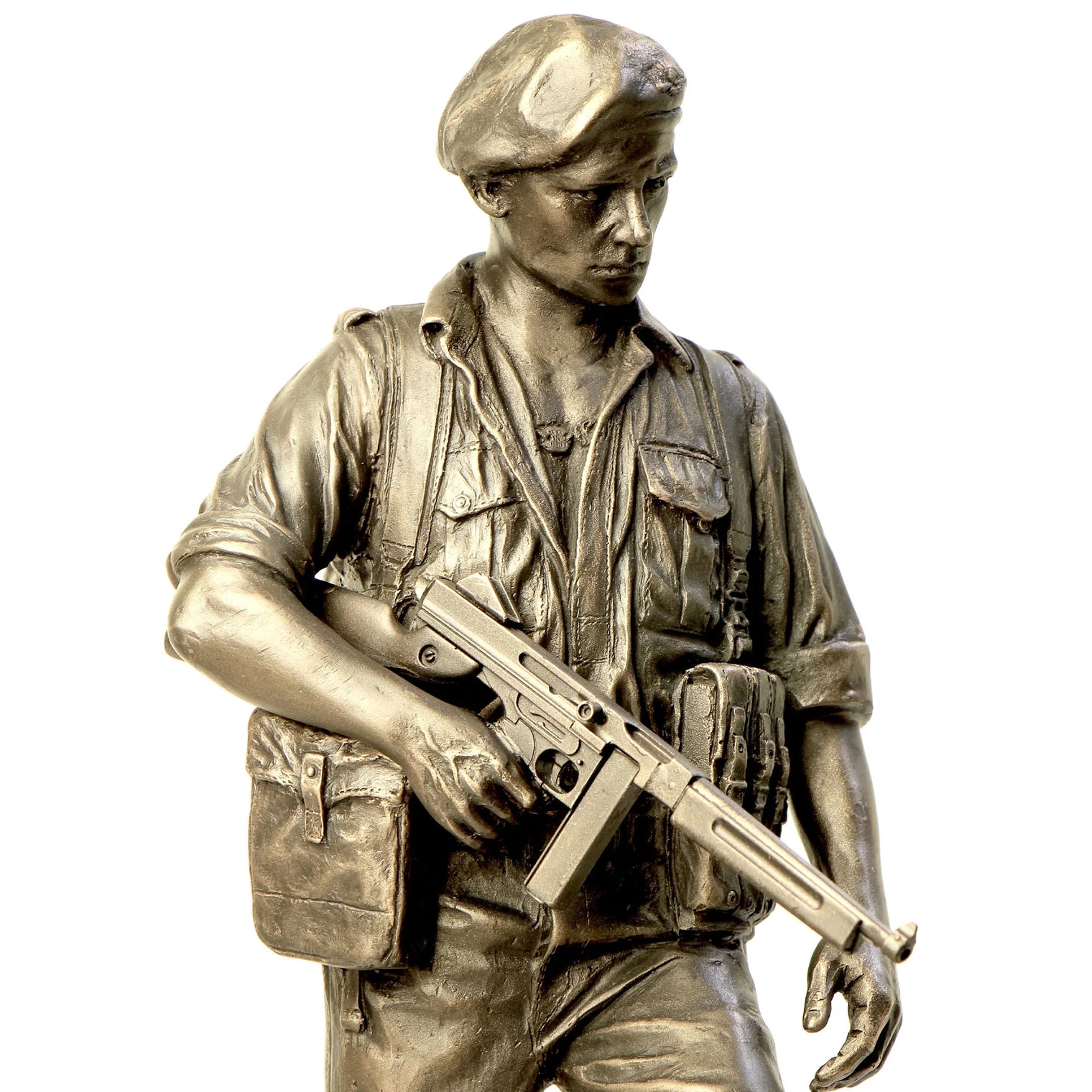 Naked Army WW2 Commando – Cold-Cast Bronze Figurine - Platatac