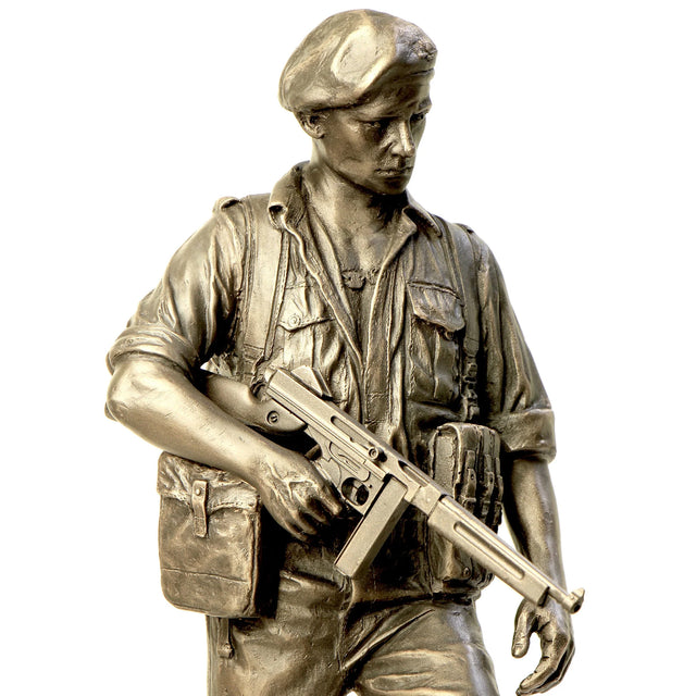 Naked Army WW2 Commando – Cold-Cast Bronze Figurine - Platatac