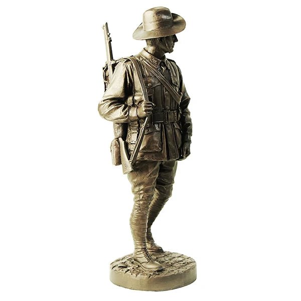 Naked Army "Soldier On" AIF 1918 - WW1 Cold-Cast Bronze Figurine - Platatac