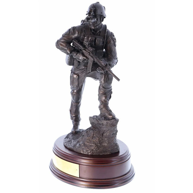 Ballantynes Special Forces Trooper on Night Operations, Bronze Statue