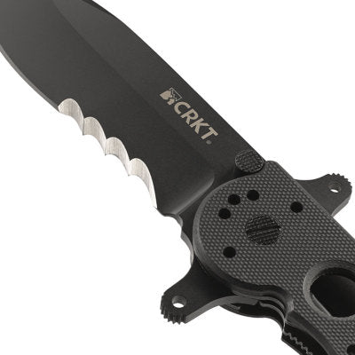 CRKT M21  - 14SFG SPECIAL FORCES DROP POINT WITH VEFF SERRATIONS