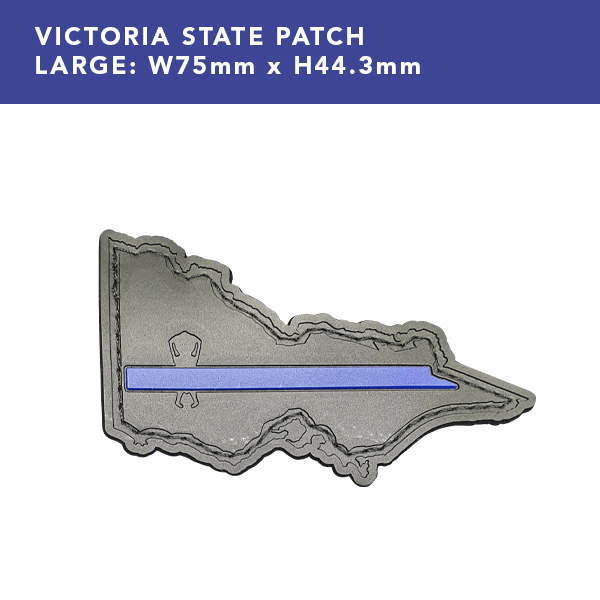 PLATATAC Thin Blue Line PVC Patch - Vic Map - Platatac