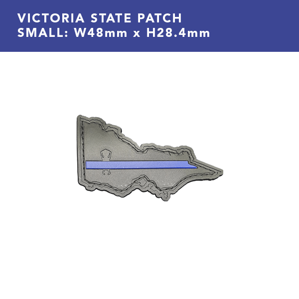PLATATAC Thin Blue Line PVC Patch - Vic Map - Platatac