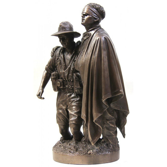 Naked Army 'Mateship Walking Wounded NG 1943' Bronze Figurine - Platatac