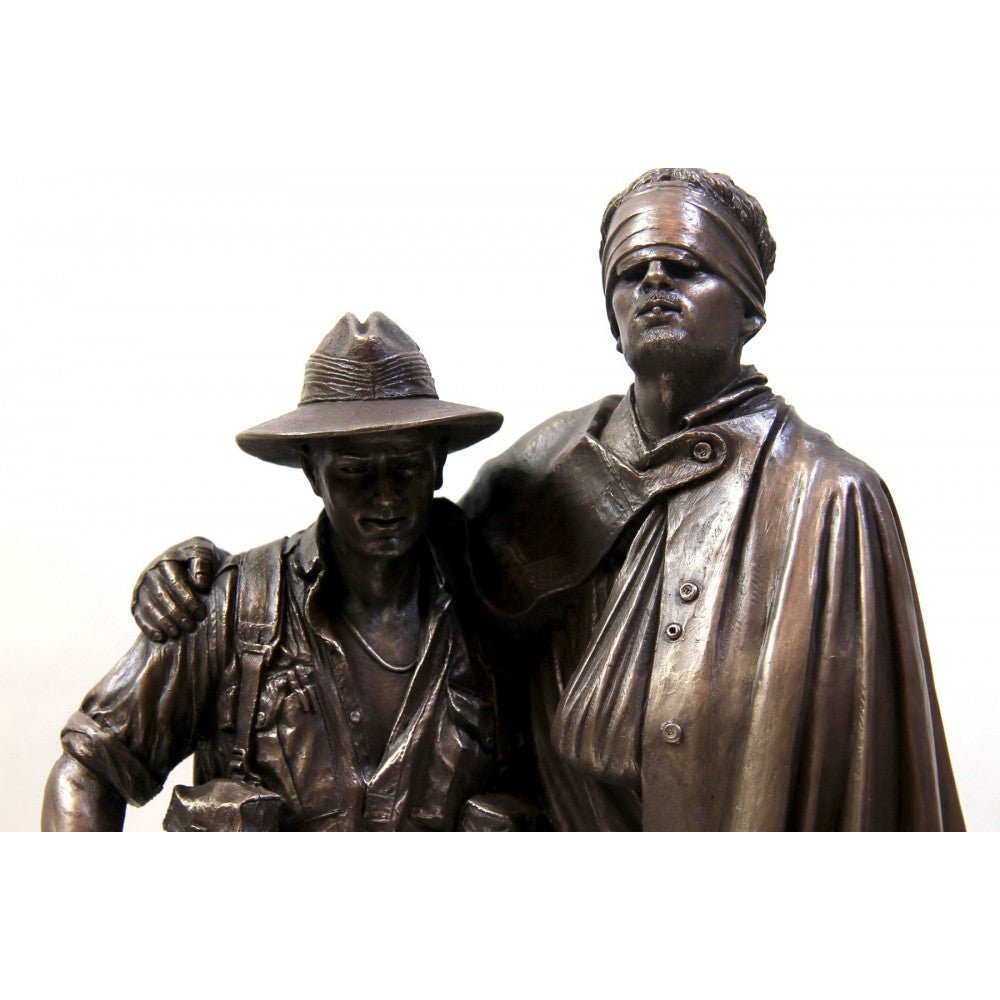 Naked Army 'Mateship Walking Wounded NG 1943' Bronze Figurine - Platatac
