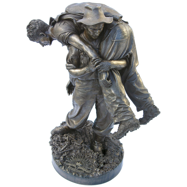 Naked Army Leslie "Bull" Allen, 1943 – Cold - Cast Bronze Figurine - Platatac