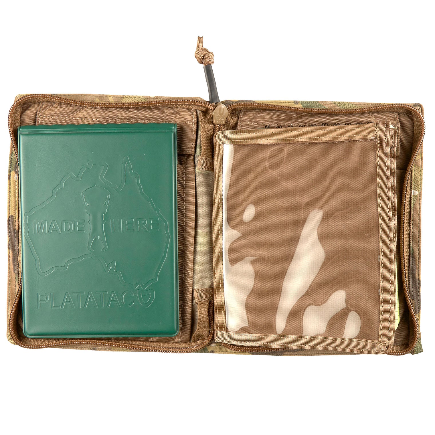 Platatac Brit Zip Field Side Opening Note Book Cover - Platatac