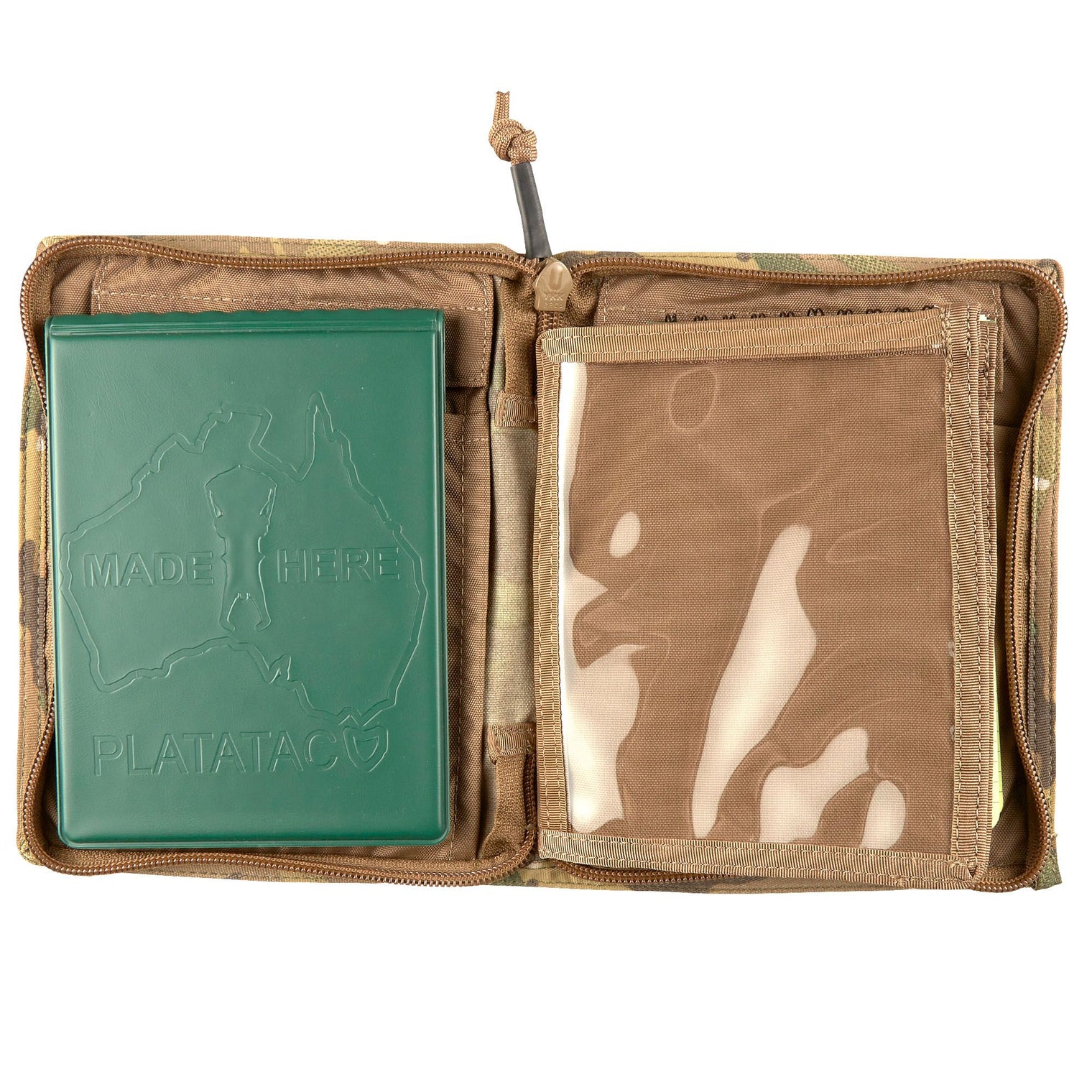 Platatac Brit Zip Field Side Opening Note Book Cover