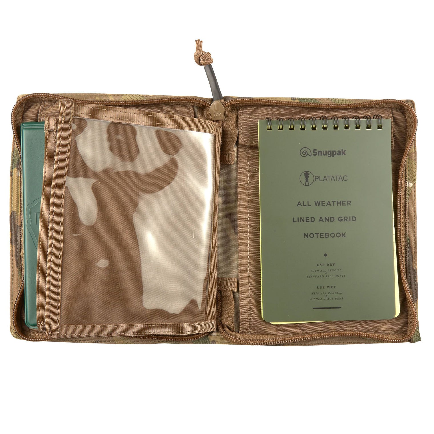 Platatac Brit Zip Field Side Opening Note Book Cover