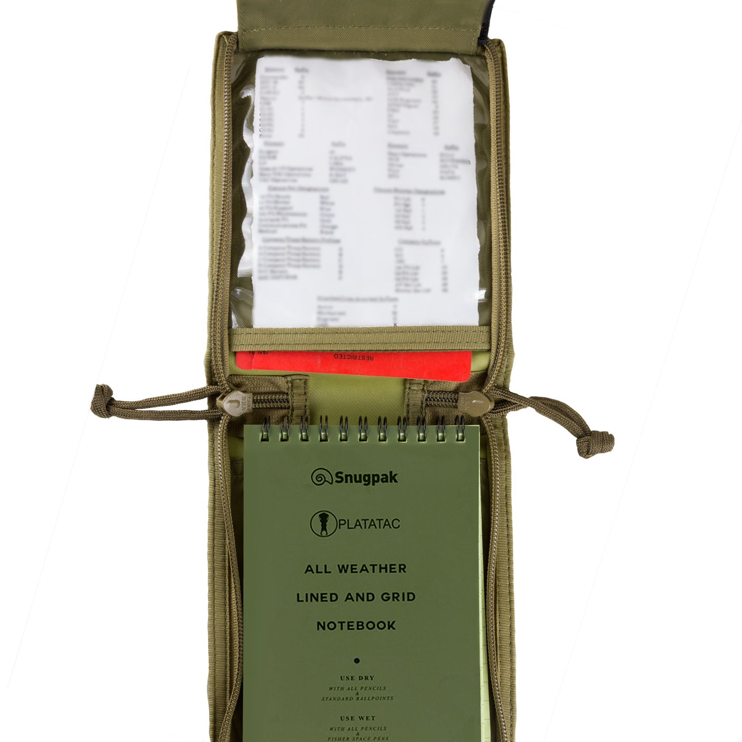 PLATATAC Brit Zip Field Notebook Cover