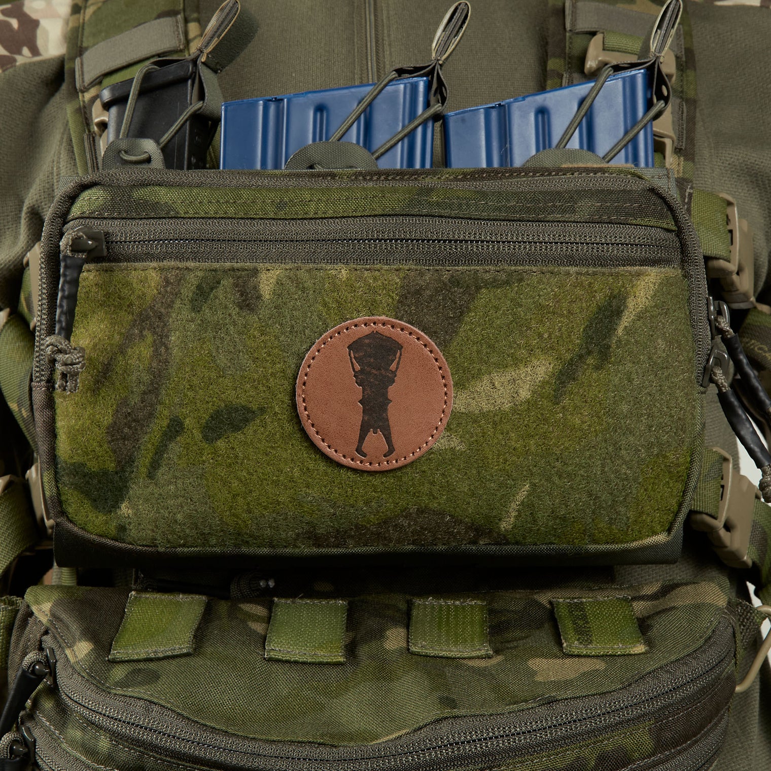 PLATATAC Round Skull Leather Patch - Platatac