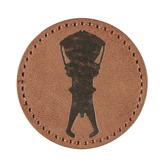 PLATATAC Round Skull Leather Patch - Platatac