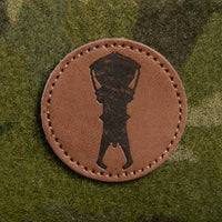 PLATATAC Round Skull Leather Patch - Platatac