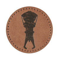 PLATATAC Round Skull Leather Patch - Platatac