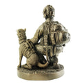 Naked Army Kneeling 'K9 Operator' Cold-Cast Bronze Figurine - Platatac