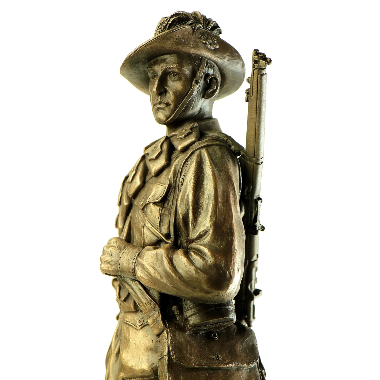 Naked Army Australian Lighthorse Trooper, 1915 – Cold-Cast Bronze Figurine - Platatac