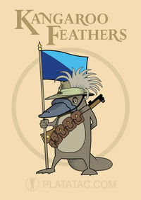 Platatac Kangaroo Hat Feathers (Emu Plumes) - Platatac
