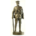 Naked Army "AIF Trooper Gallipoli 1915" Cold-Cast Bronze Figurine - Platatac