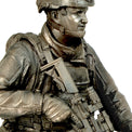 Naked Army K9 Operator Cold-Cast Bronze Figurine - Platatac