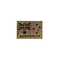Australian Flag IR Laser Cut Patch with Text - Small - Platatac