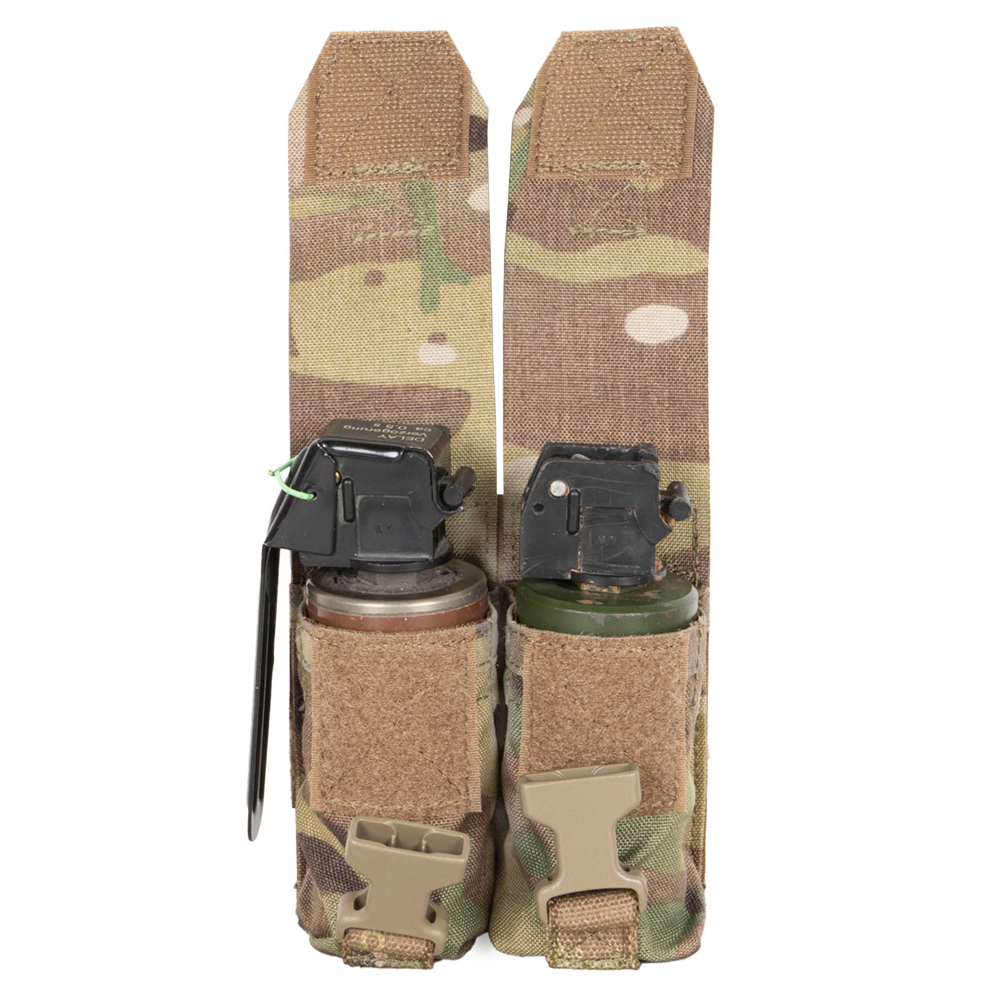 EAGLE製MULTICAM FLASH BANG POUCH×2 マルチカム Eagle Industries Multicam Double M4 Magazine Pouch, Type 2