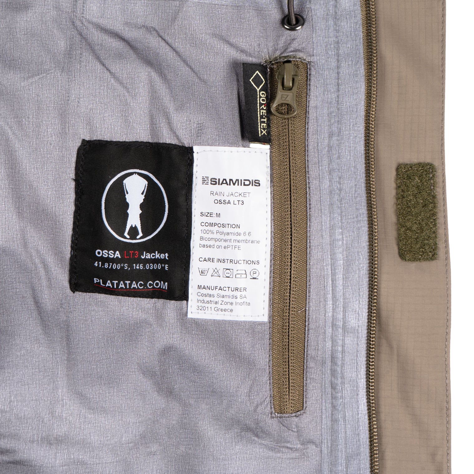 PLATATAC OSSA LT3 Gore - Tex Jacket - Platatac